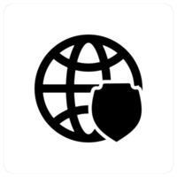 Global Security and protect icon concept vector