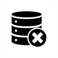Wrong Server and no data icon concept vector