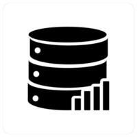 Server Statistics and data iocn concept vector