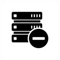 Remove Server and share iocn concept vector