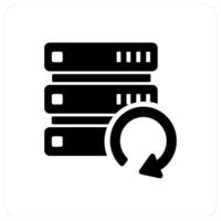 Update Server and refresh icon concept vector