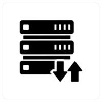 Synchronize Server and sync icon concept vector