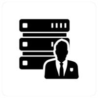 Server Owner and owner icon concept vector