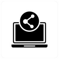Share Data and transfer iocn concept vector