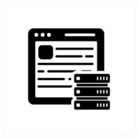 Hosting and server icon concept vector