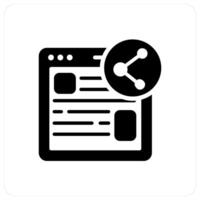 Share Webpage and iocn concept vector