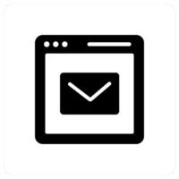Webpage Conversation and chat icon concept vector