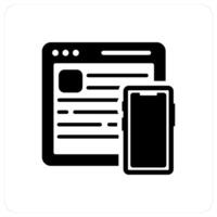 Responsive and mobile icon concept vector