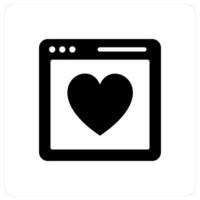 Favorite Webpage and page icon concept vector