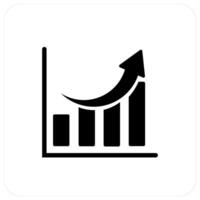 Growth and business icon concept vector