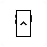 Swipe up and swipe icon concept vector