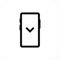Swipe down and swipe icon concept vector