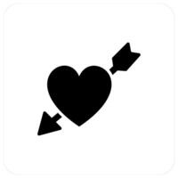 Cupid and bow icon concept vector