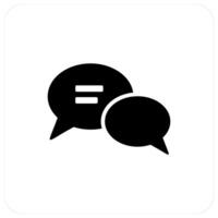 Chat Bubbles and message icon concept vector