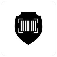 Bar Code Security icon concept vector