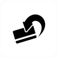 Card Cashback and return icon concept vector