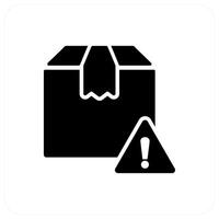 Order Alert and warning icon concept vector