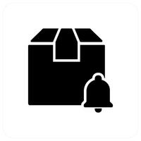 Delivery Notification and notification icon concept vector