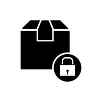 Secured Delivery and protection icon concept vector