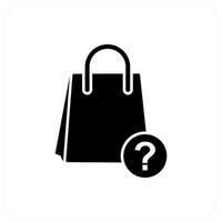 Shopping Query and question icon concept vector