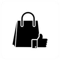 Like Shopping and like icon concept vector