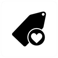 Favorite Tag and label icon concept vector