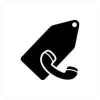 Call Tag and label icon concept vector