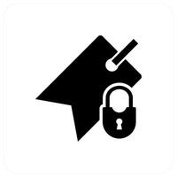 Tag Security and label icon concept vector