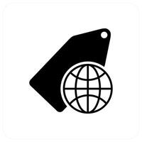 Global Tag and label icon concept vector