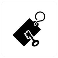 Key Tag and label icon concept vector