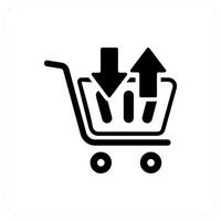 Synchronize Cart and trolley icon concept vector