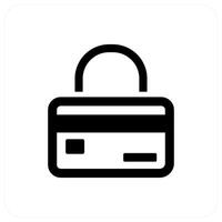 Card Security and protection icon concept vector