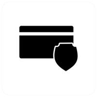 Card Security and protection icon concept vector