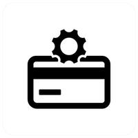 Card Setting and configuration icon concept vector