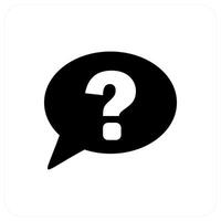 Question and query icon concept vector