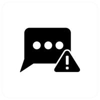 Message Error and notification icon concept vector