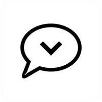 Message and chat icon concept vector