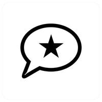Star Message and favorite icon concept vector