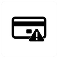 Card Error and Error icon concept vector