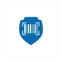 Bar Code Security icon concept vector