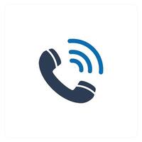 Calling and call icon concept vector