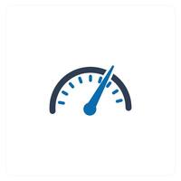 Speedometer and dashboard icon concept vector