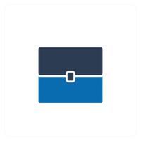 Baggage and briefcase icon concept vector