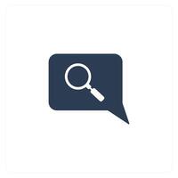 Search Message and find icon concept vector
