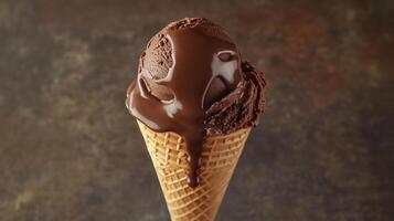 A creamy swirl of milk and chocolate photo