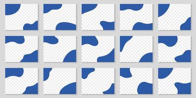 Divider Shape Collection for Websites. Abstract Top and Bottom Design Elements. Waves, Curve Separators on Transparent Background. Isolated Illustration vector