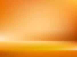 Orange and yellow studio background. Space for selling products on the website. Orange and yellow Background Empty Room Studio with table. illustration. vector