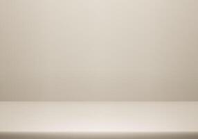 Beige studio background. Space for selling products on the website. Beige Background Empty Room Studio with table. Product display background. illustration. vector
