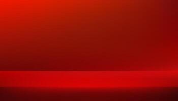Red studio background. Space for selling products on the website. Red Background Empty Room Studio with table. Product display background. illustration. vector