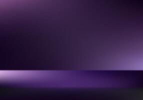 Empty dark purple studio room background. Gray background 3d with podium. Space for selling products on the website. illustration. vector